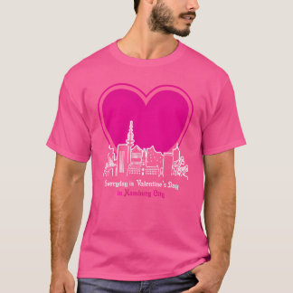 T-shirt La Saint-Valentin à Hambourg entre amis