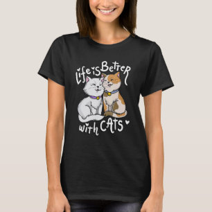 T-shirt La Saint-Valentin Chats Avec Chats Fête des Mère