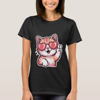 T-shirt La Saint-Valentin Chouette Ballerine Chaton Tutu A