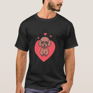 T-shirt La Saint-Valentin Cœur De Chien Mignon
