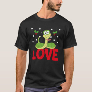T-shirt La Saint-Valentin Cœurs Amour Serpent Animal Femme