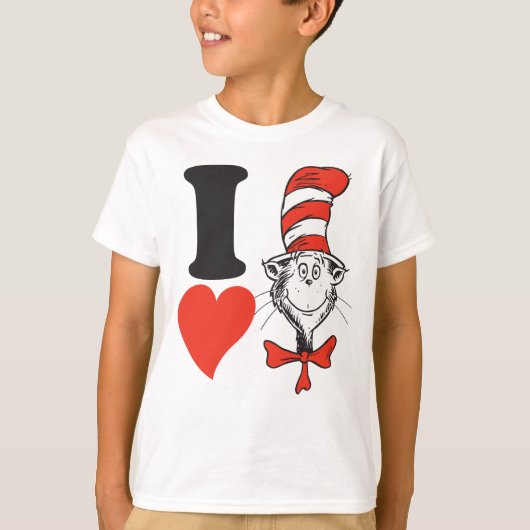 T-shirt La Saint-Valentin de Dr. Seuss | J'aime le Chat da (Devant)