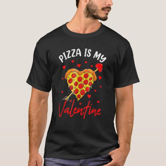 T-shirt La Saint-Valentin de la restauration rapide - Pizz (Devant)
