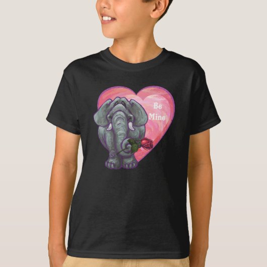 T-shirt La Saint-Valentin des éléphants (Devant)