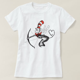 T-shirt La Saint-Valentin du Dr Seuss Cupidon Le Chat au