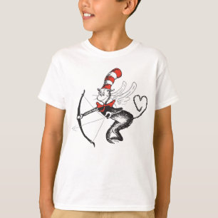 T-shirt La Saint-Valentin du Dr Seuss Cupidon Le Chat au