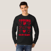 T-shirt La Saint-Valentin Le codage a mon appréciation de (Devant entier)
