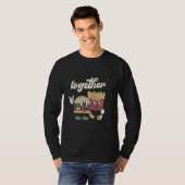 T-shirt La Saint Valentin mieux ensemble Burger et F (Devant entier)
