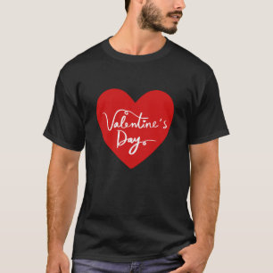 T-shirt la Saint-Valentin mignon coeur rouge