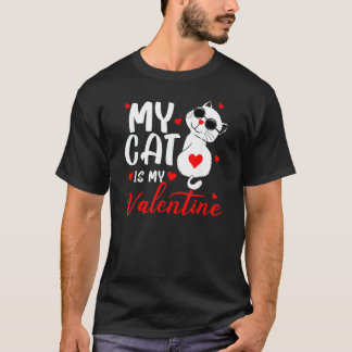 T-shirt La Saint-Valentin Mon Chat Est Mon Amour De Chat