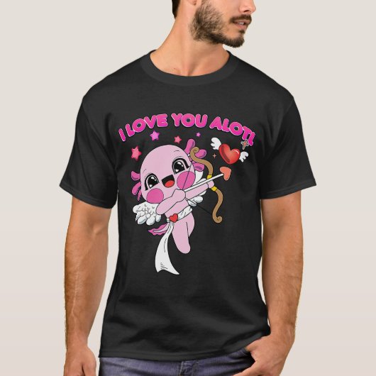 T-shirt La Saint Valentin Rawr signifie vous aimer à Dinos (Devant)