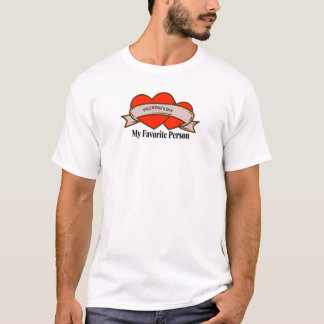 T-shirt La Saint-Valentin Ruban en forme de cœur Design d'