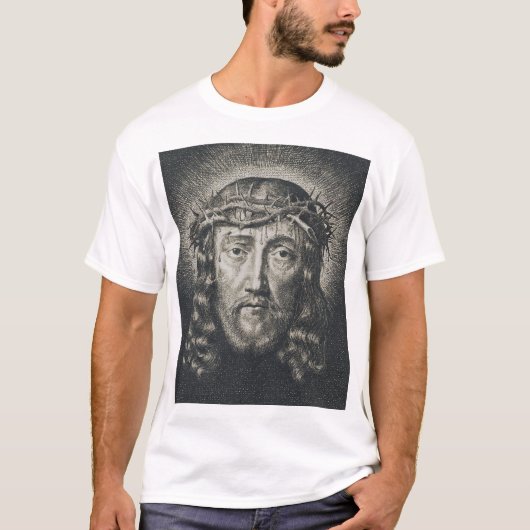 T-shirt La Sainte Face couronnée d'épines (Devant)