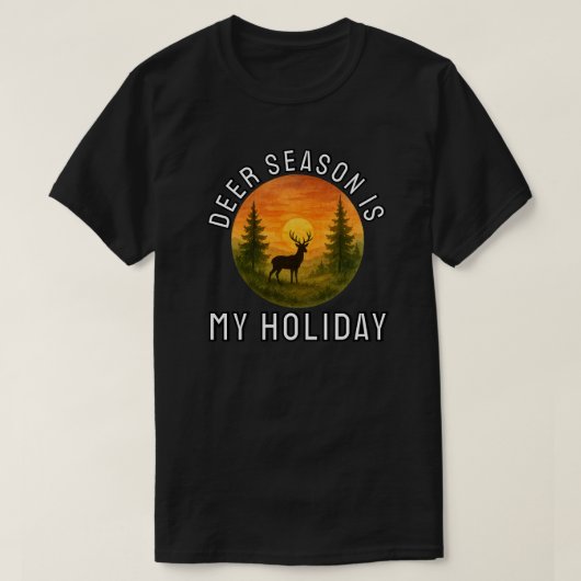 T-shirt La saison des cerfs est ma fête (Design devant)