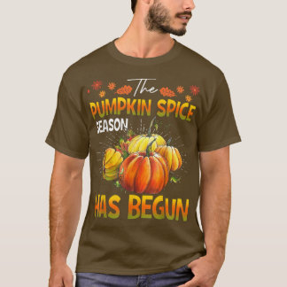 T-shirt La saison des épices citrouilles a commencé - auto