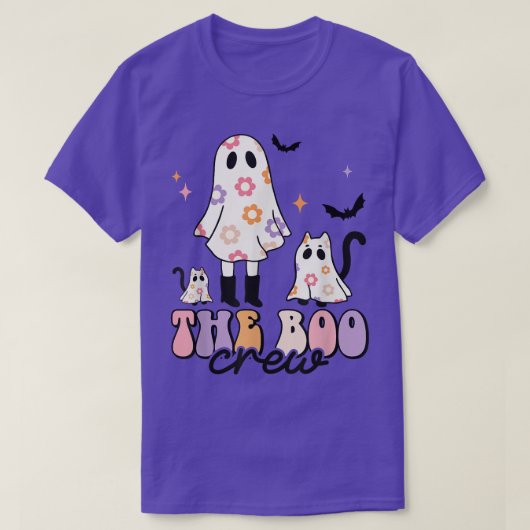 T-shirt La saison Éffrayante de l'équipage de Boo Chat fan (Design devant)