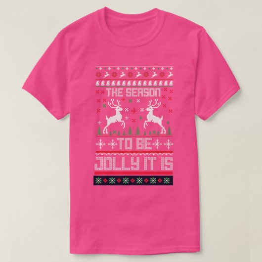 T-shirt la saison pour être joyeux (Design devant)