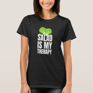 T-shirt La Salade Est Ma Thérapie Végétaux Et Végétariens