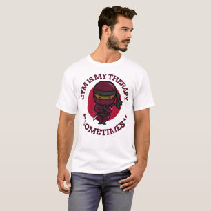 T-shirt La salle de sport est ma thérapie parfois Humour d