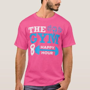 T-shirt La Salle De Sport Est Mon Heureuse Heure Dumbbell