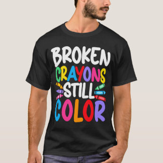 T-shirt La santé mentale des crayons cassés des hommes a u