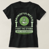 T-shirt La santé mentale est importante lutte contre la st (Design devant)