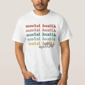 T-shirt La santé mentale est importante Sensibilisation ré (Devant)