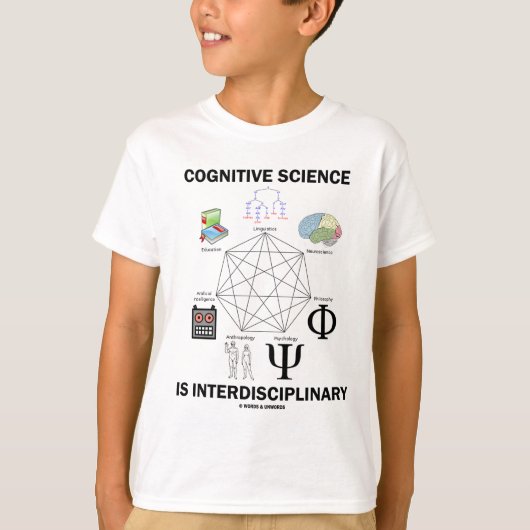 T-shirt La science cognitive est interdisciplinaire (Devant)