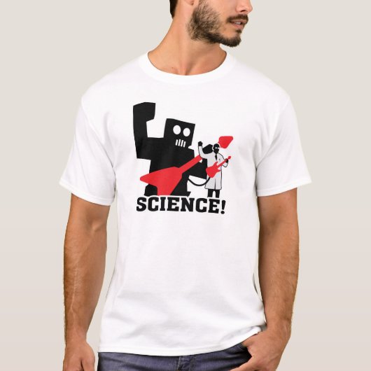 T-shirt La Science de ~ de robot de rock ! (Devant)
