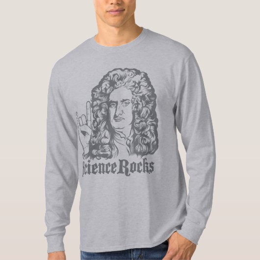 T-shirt La Science de monsieur Isaac Newton bascule des (Devant)