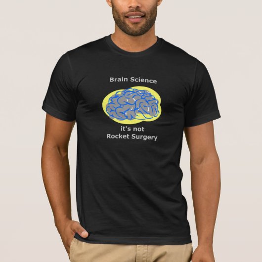 T-shirt La science du cerveau (foncée) (Devant)