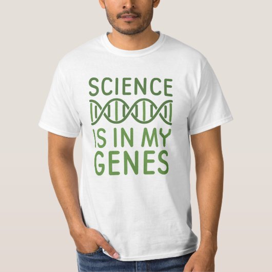 T-shirt La science est dans mes gènes (Devant)