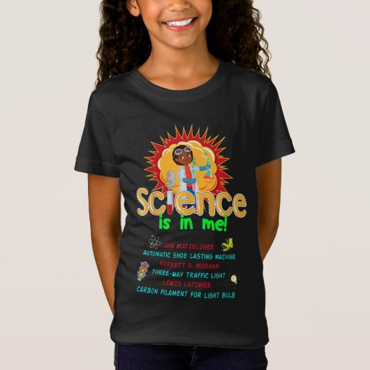 T-Shirt La science est en moi l'inventeur de l'histoire no (Devant)