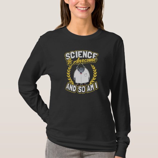 T-shirt La science est génial Gorilla Rocket Scientifique (Devant)
