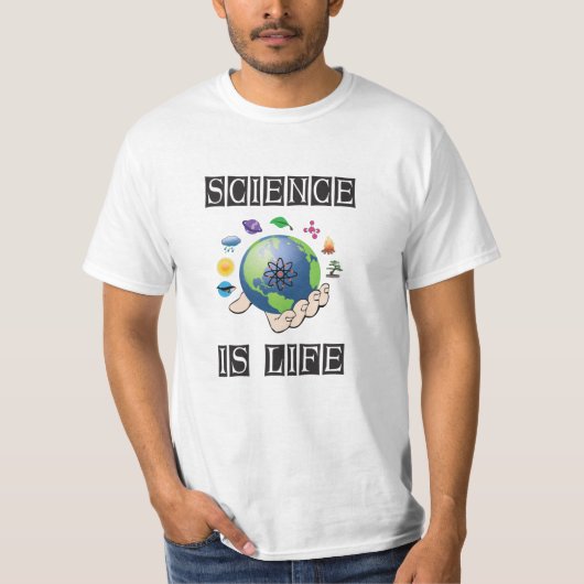 T-shirt La science est la vie (Devant)