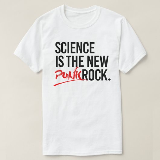 T-shirt La science est le nouveau punk rock (Design devant)