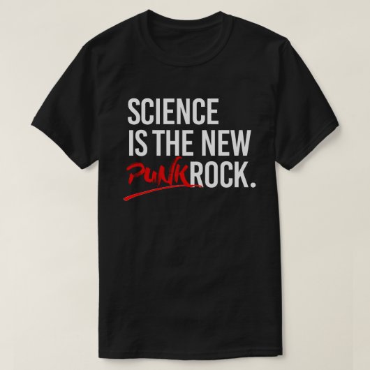 T-shirt La science est le nouveau punk rock (Design devant)