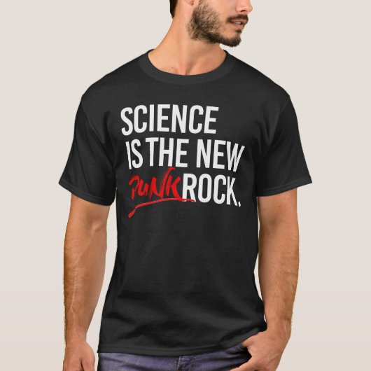 T-shirt La science est le nouveau punk rock (Devant)