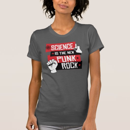 T-SHIRT LA SCIENCE EST LE NOUVEAU ROCHER DE PUNK (Devant)