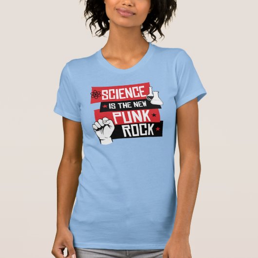 T-SHIRT LA SCIENCE EST LE NOUVEAU ROCHER DE PUNK (Devant)