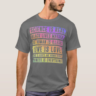 T-shirt La science est le vrai mois de la fierté de vie no