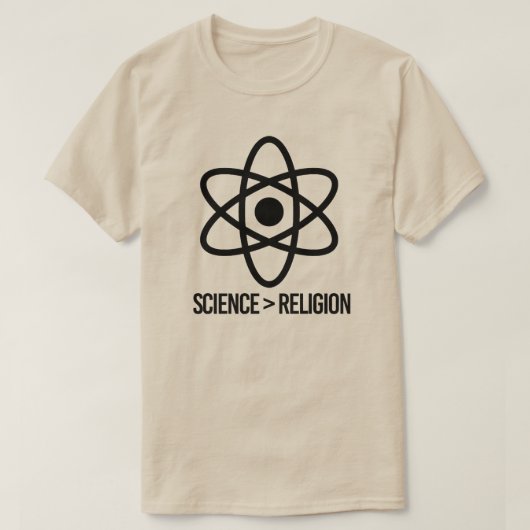 T-shirt La science est plus grande que la religion (Design devant)