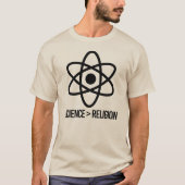 T-shirt La science est plus grande que la religion (Devant)