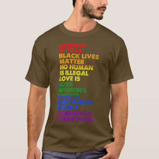 T-shirt La science est un vrai Black Lives Matde Pride Moi