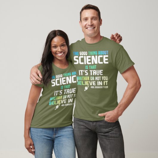 T-shirt La Science Est Vrai, Que Vous Croyiez Ou Non En (Unisexe)