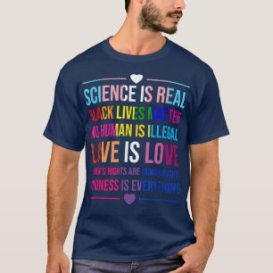 T-shirt La Science Est Vraiment Gentillesse Tout L'Amour E