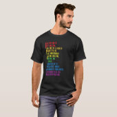 T-shirt La science est vraiment LGBT-Q Rainbow Flag Pride (Devant entier)