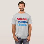 T-shirt La science l'emporte sur Trump (Devant entier)