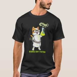 T-shirt La science n'est pas fiction Chat Chimie Cation Pa