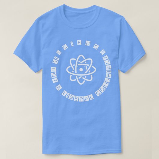 T-shirt la science n'est pas une conspiration libérale 3 (Design devant)
